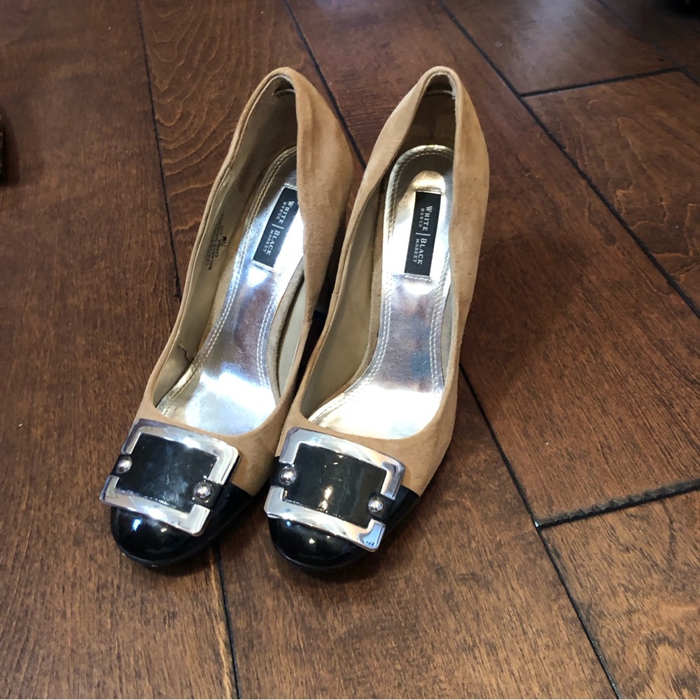 White House Black Market suede heels
